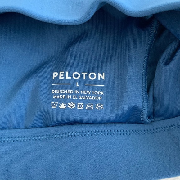 EUC Peloton Blue Activewear Sports Bra size Large - Picture 2 of 3